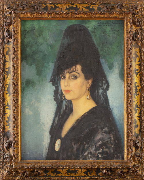 Retrato Mujer con Mantilla